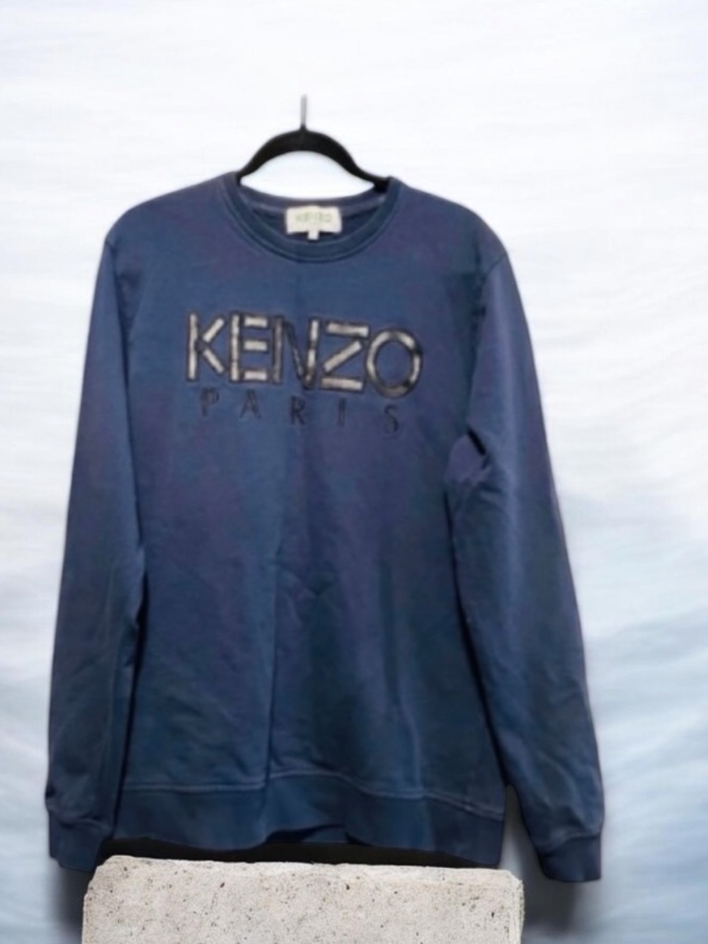 Kenzo 💯%Cotton Unisex  Logo Embroidered Crewneck Sweater Size L